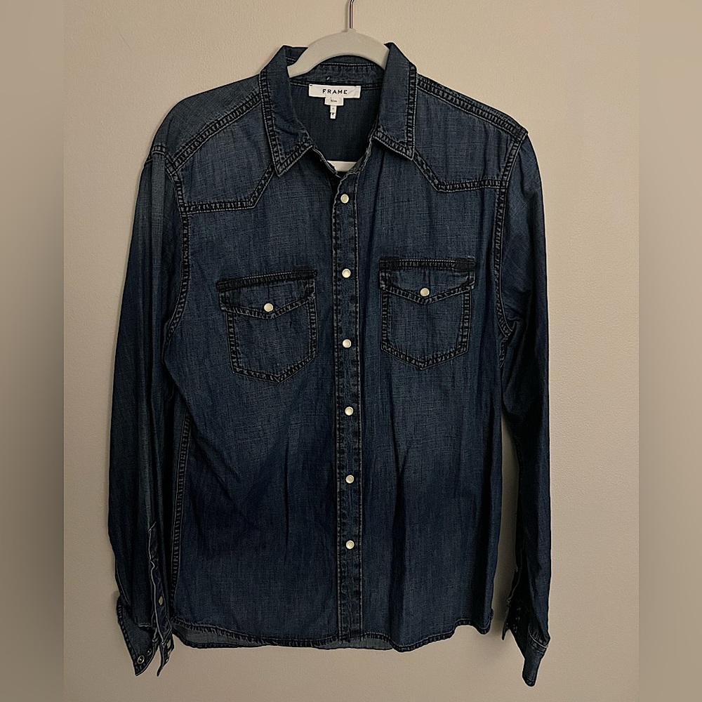 Long sleeved Frame Denim Shirt